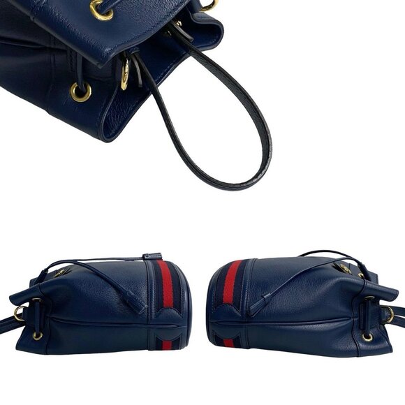 GUCCI Red Leather Shoulder Bag - Picture 5 of 8